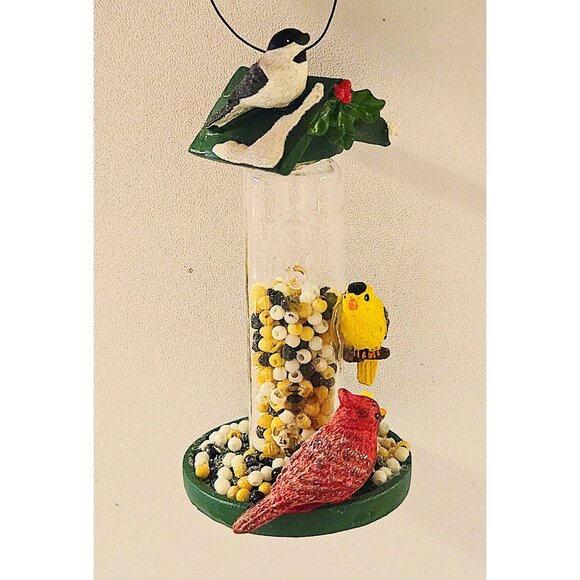 wild bird unltd Bird Feeder Ornaments With Miniature Birds & Faux Seeds - Picture 8 of 9